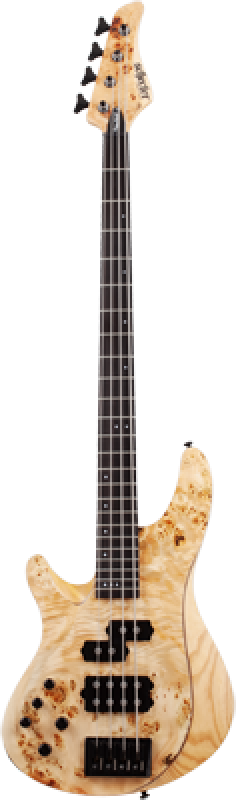 SCHECTER Bassgitarre, Reaper-4, Natural Satin, Linkshänder