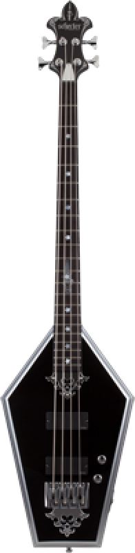 SCHECTER Bassgitarre, Sean Yseult Casket, Gloss Black