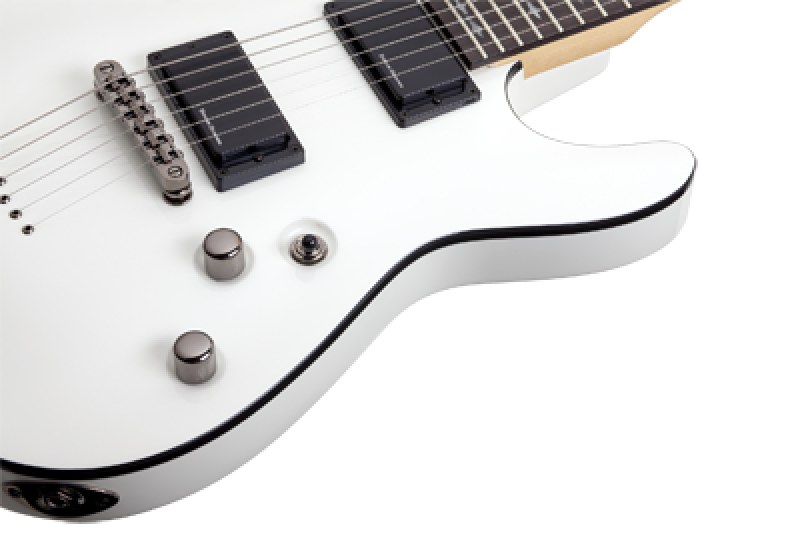 SCHECTER E-Gitarre, Demon 6, Vintage White