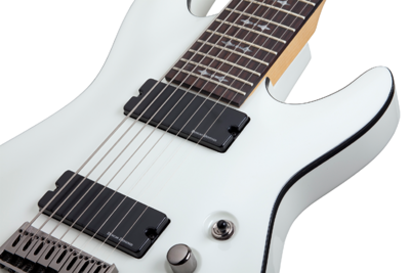 SCHECTER E-Gitarre, Demon 8, Vintage White
