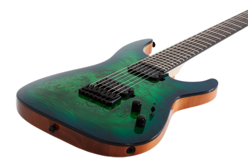 SCHECTER E-Gitarre, C-7 Pro, Aqua Burst