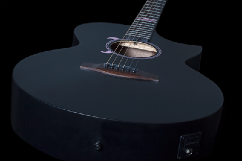 SCHECTER Westerngitarre, Machine Gun Kelly Acoustic, Satin Black