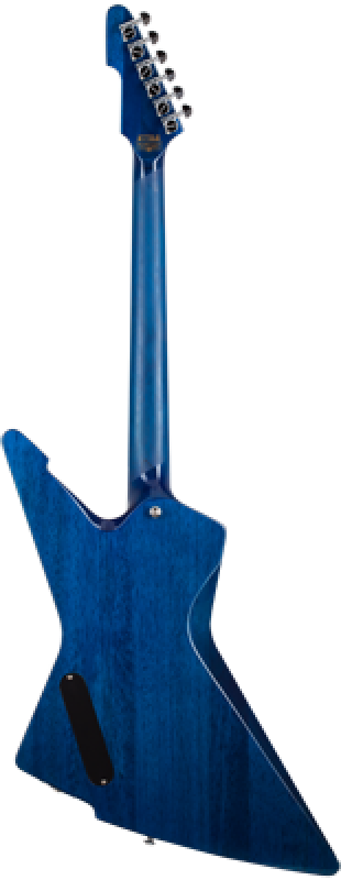 SCHECTER E-Gitarre, E-1 Electro Resin, Transparent Blue
