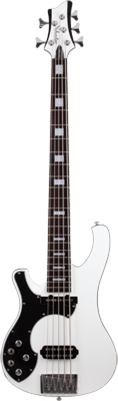 SCHECTER Bassgitarre, Stargazer-5, Gloss White, Linkshänder