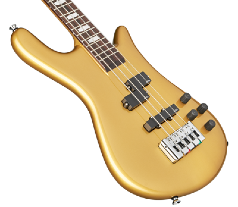 SPECTOR Bassgitarre, Euro Classic, 4-Saiter, aktiv, Solid Metallic Gol