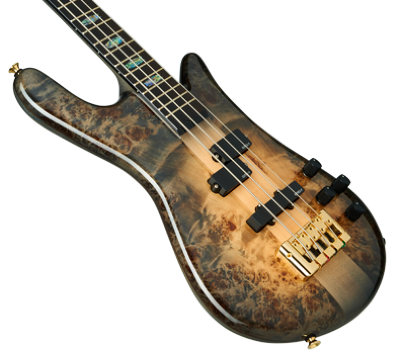 SPECTOR Bassgitarre, Euro CST, 4-Saiter, aktiv, Natural Black Burst Gl