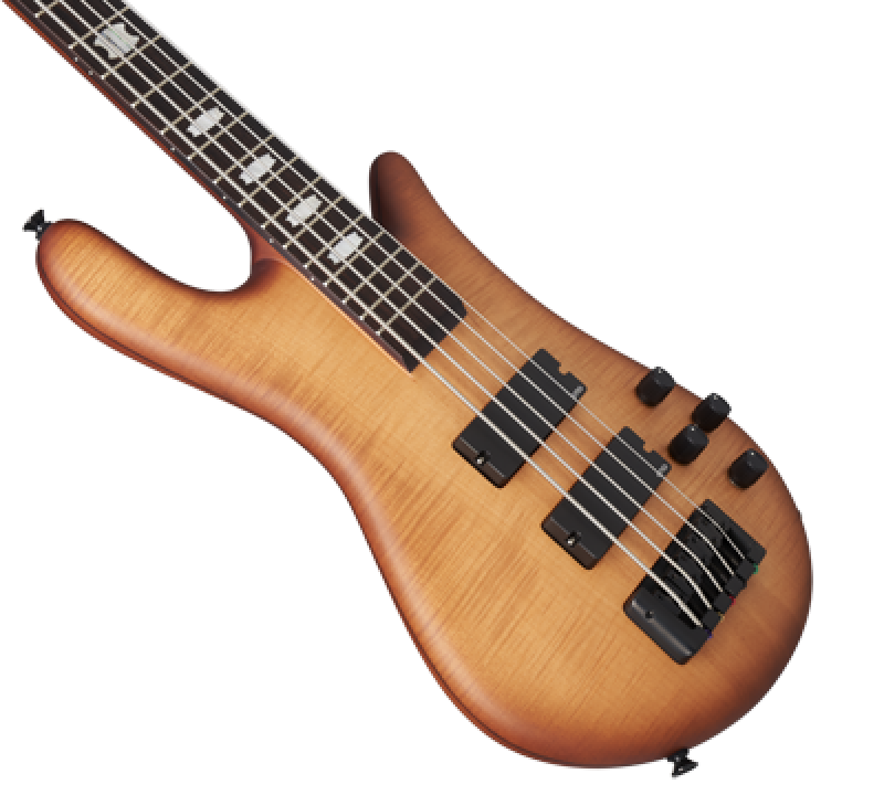 SPECTOR Bassgitarre, Euro LX, 5-Saiter, aktiv, Natural Sunburst Matte