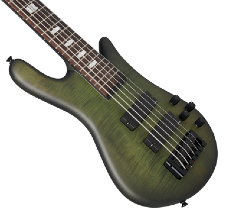 SPECTOR Bassgitarre, Euro LX, 6-Saiter, aktiv, Haunted Moss Matte