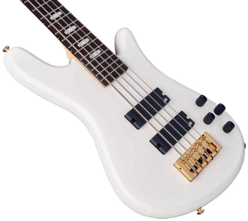SPECTOR Bassgitarre, Icon NS-5, Bolt-On, White Gloss