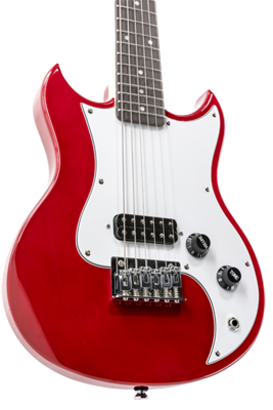 VOX E-Gitarre, mini, Humbucker, rot, inkl. Gigbag