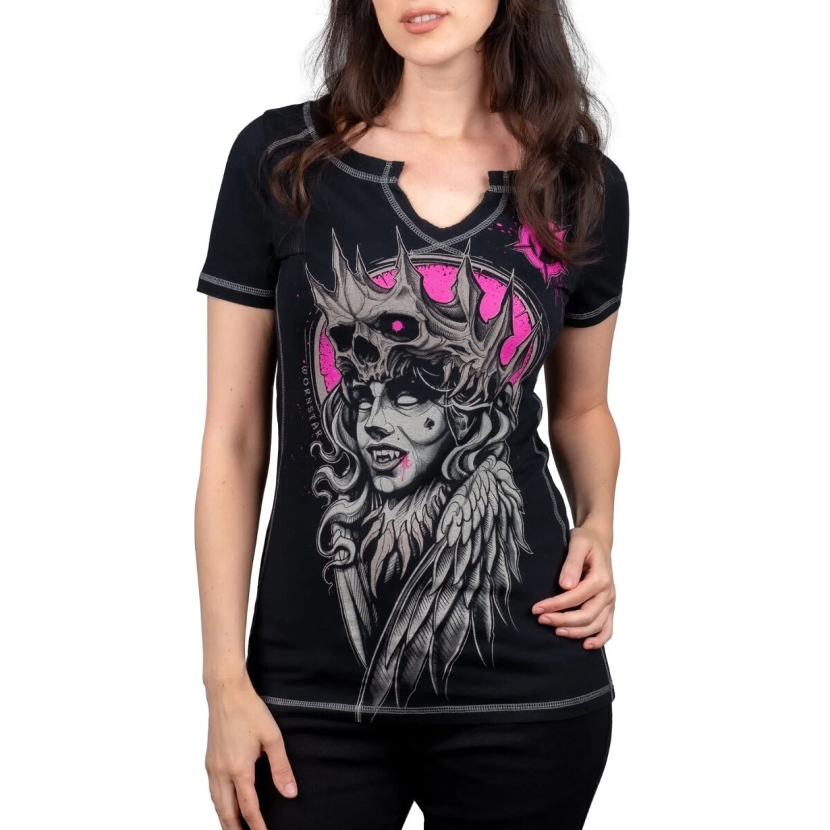 WORNSTAR Damen Sirens Collection Vampire Queen Tee T-Shirt schwarz