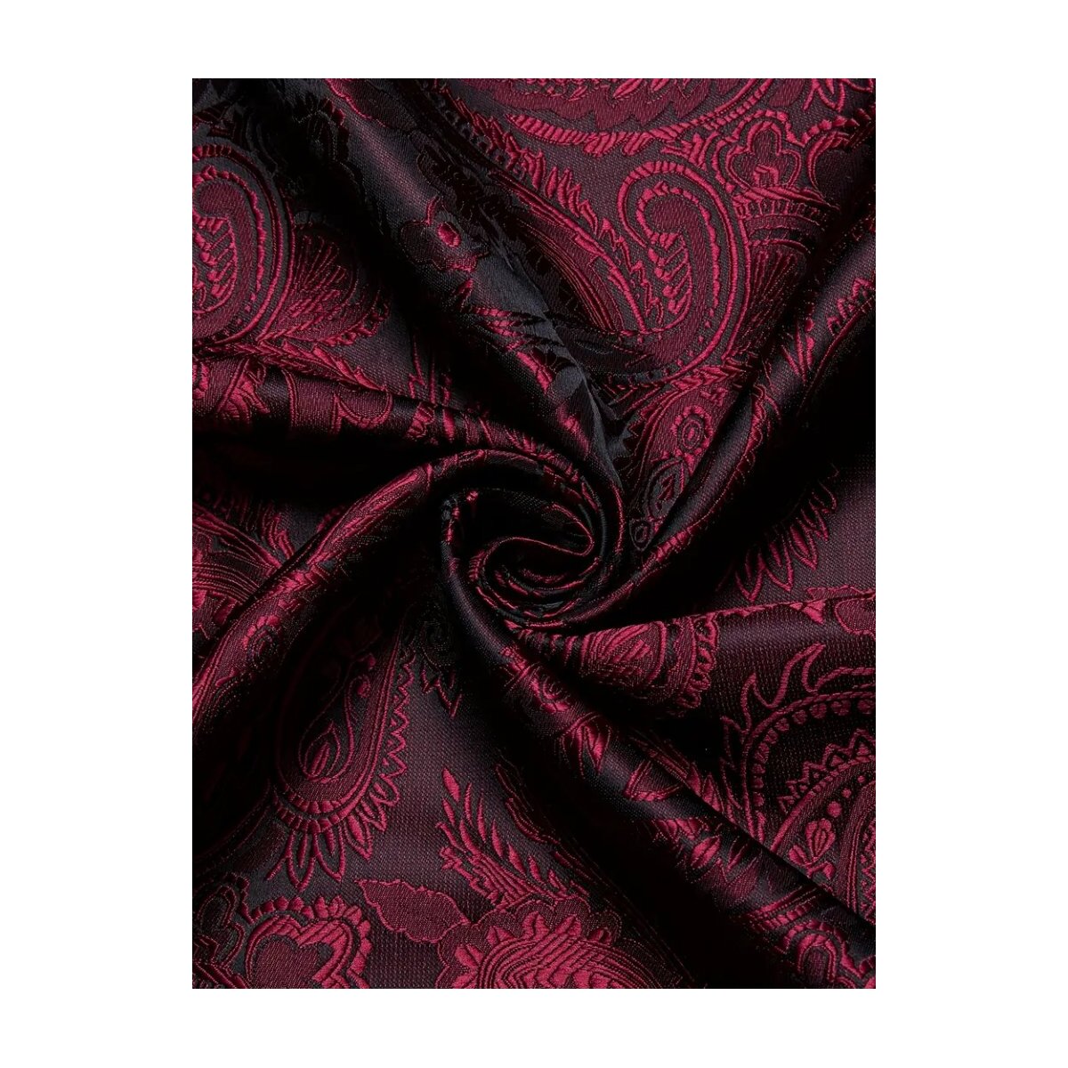 ROCK-HUS Hemd Rot-Schwarz Brokat-Art V2
