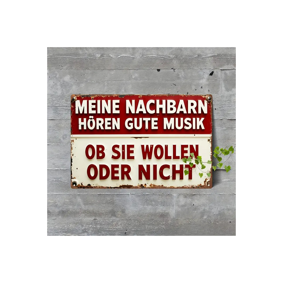 ROCK-HUS Metallschild 20x30 Meine Nachbarn...