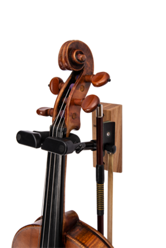 HERCULES Violinenwandhalter / Violawandhalter, AGS, kurz, Holzsockel,