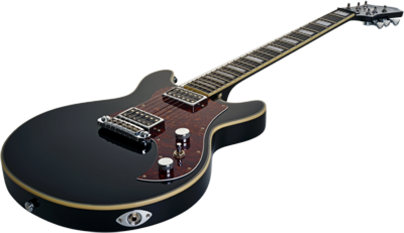 HAGSTROM E-Gitarre, Megin, Black Gloss