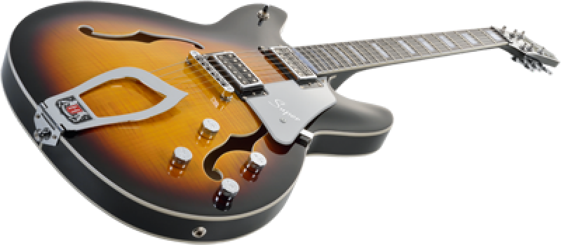 HAGSTROM E-Gitarre, Super Viking, Tobacco Sunburst