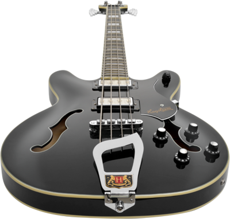 HAGSTROM Bassgitarre, Viking, Black Gloss