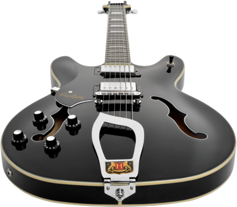 HAGSTROM E-Gitarre, Viking, Black, Linkshänder