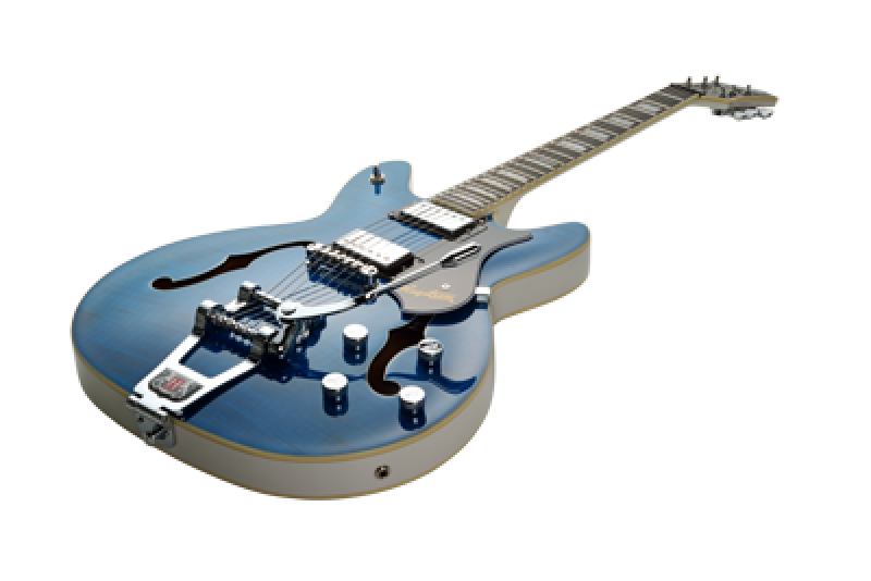 HAGSTROM E-Gitarre, Tremar Viking Deluxe, Cloudy Seas