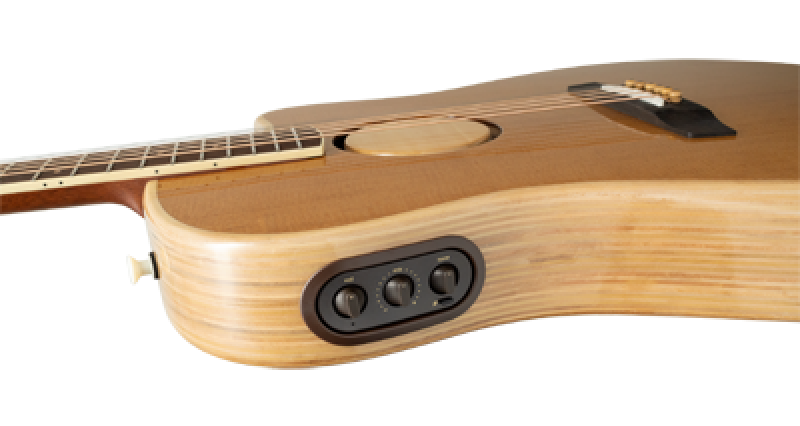 L.R.BAGGS Westerngitarre, AEG1, Natur torrefiziert, Preamp, Softcase