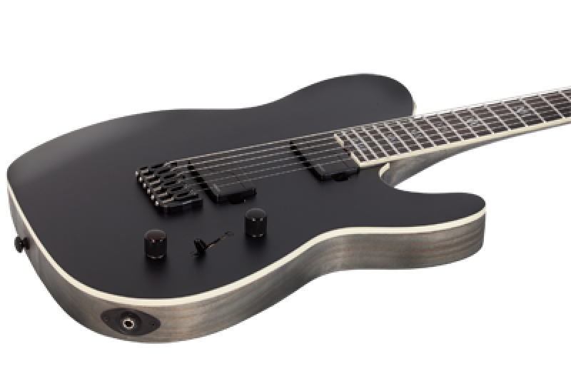 SCHECTER E-Gitarre, SLS Elite PT Evil Twin, Satin Black