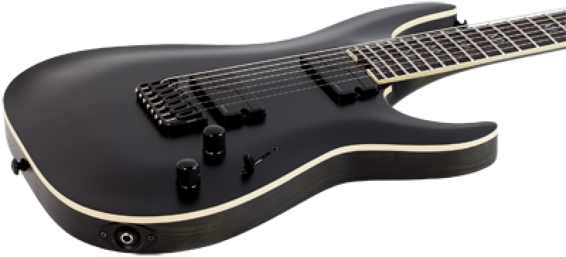 SCHECTER E-Gitarre, SLS Elite C-7 Evil Twin, Satin Black