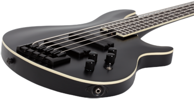 SCHECTER Bassgitarre, SLS Elite 5 Evil Twin, Satin Black