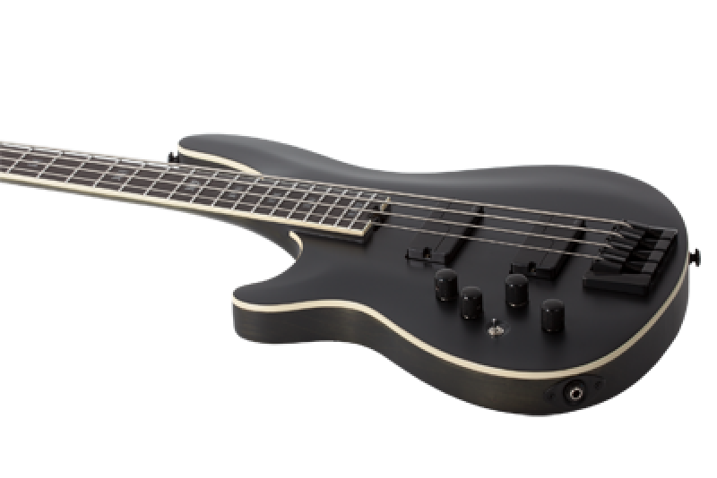 SCHECTER Bassgitarre, SLS Elite 4 Evil Twin LH, Satin Black