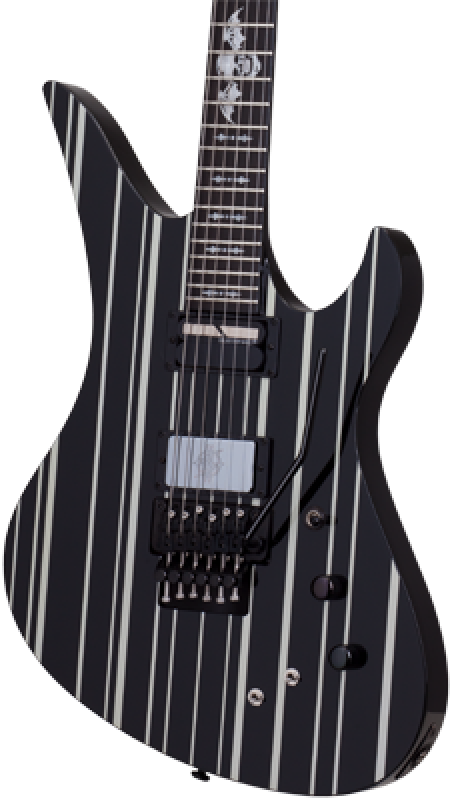 SCHECTER E-Gitarre, Signature Synyster Custom FR S, Gloss Black/Silver