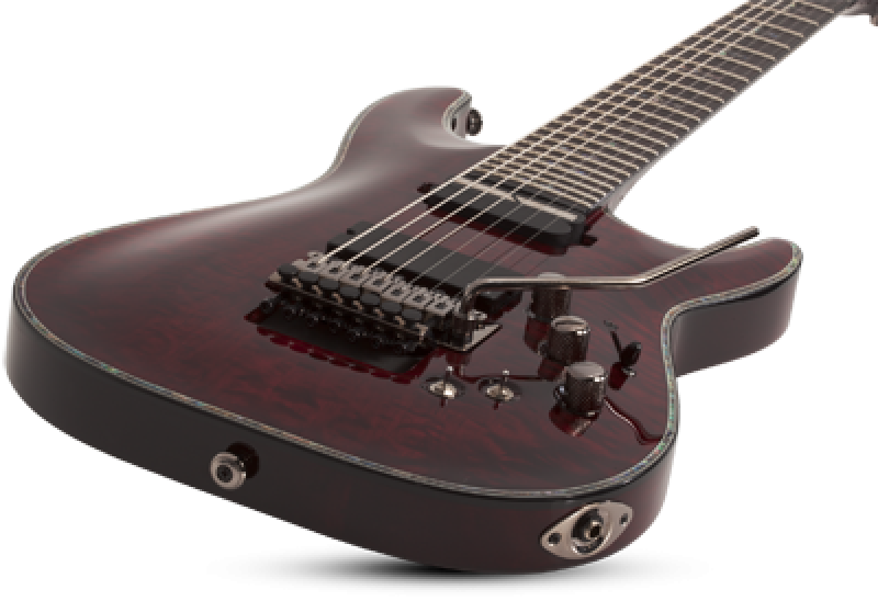 SCHECTER E-Gitarre, Hellraiser C-7 FR S, Black Cherry