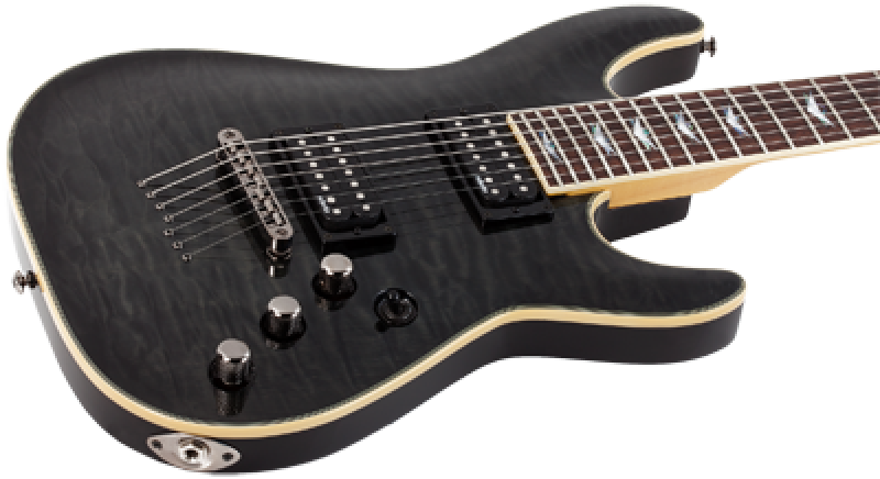 SCHECTER E-Gitarre, Omen Extreme 7, See-Thru Black