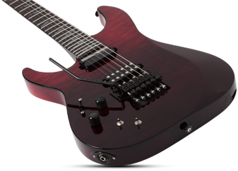 SCHECTER E-Gitarre, Reaper 6 Elite FR S, Blood Burst, Linkshänder