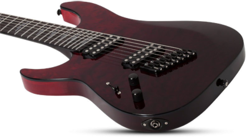 SCHECTER E-Gitarre, Reaper 7 Elite, MultiScale, Blood Burst, Linkshänd