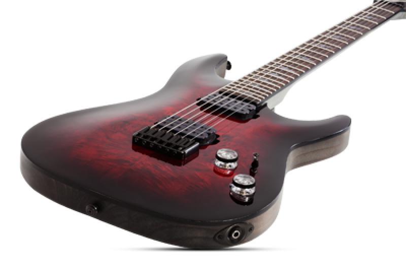 SCHECTER E-Gitarre, Omen Elite 6, Black Cherry Burst