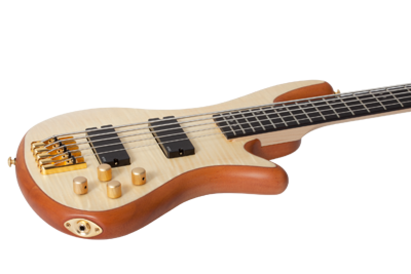 SCHECTER Bassgitarre, Stiletto Custom-5, Natural Satin