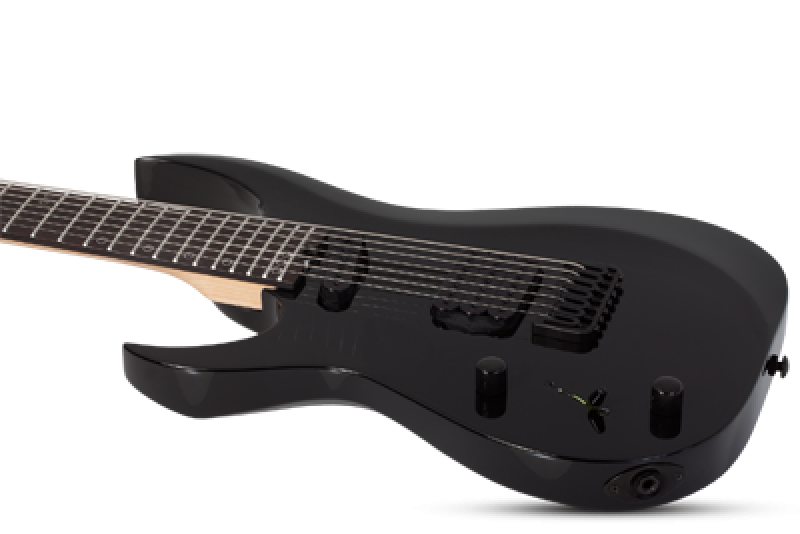 SCHECTER E-Gitarre, Sunset-7 Triad, Gloss Black, Linkshänder