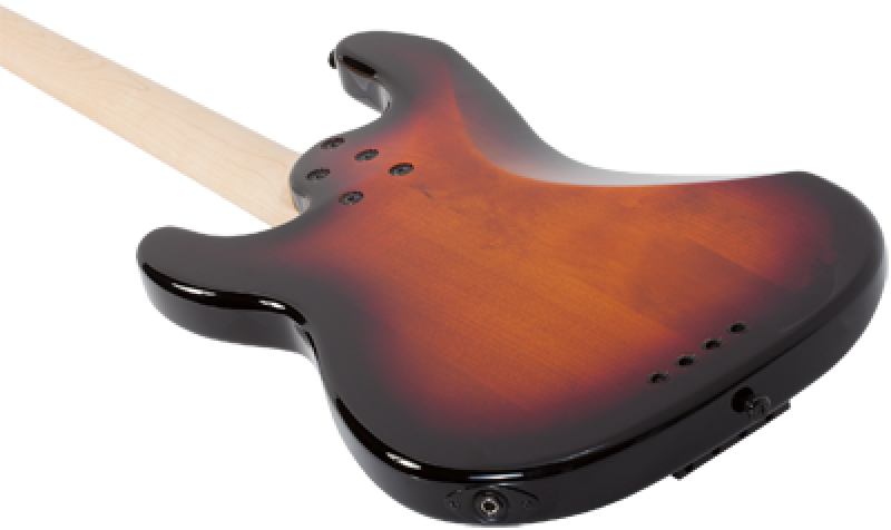 SCHECTER Bassgitarre, P-4, 3-Tone Sunburst