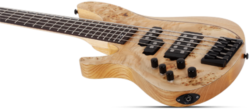 SCHECTER Bassgitarre, Reaper-5, Natural Satin, Linkshänder