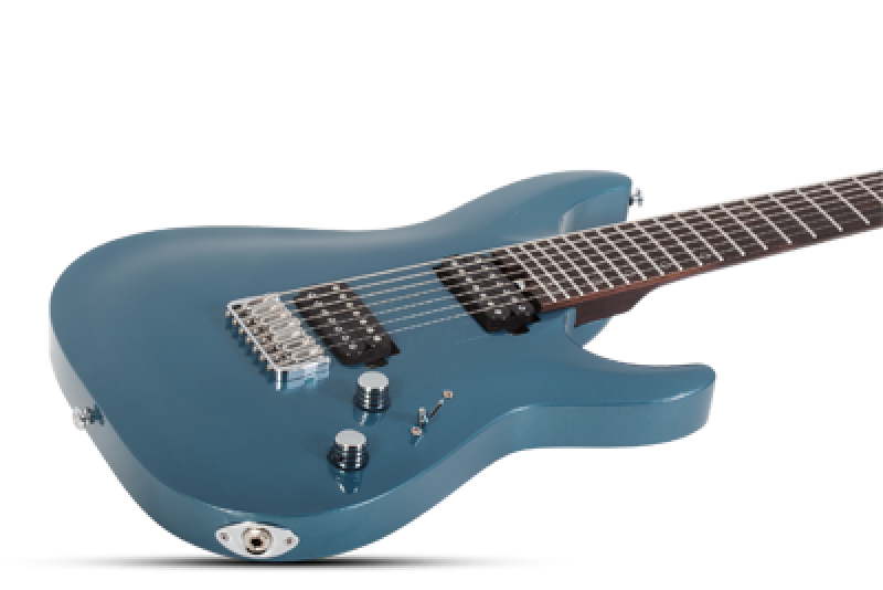 SCHECTER E-Gitarre, Signature Aaron Marshall AM-7, Cobalt Slate