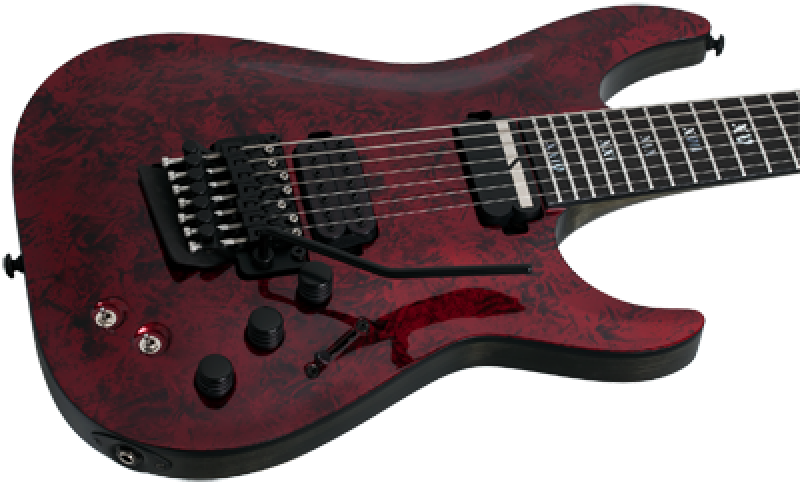 SCHECTER E-Gitarre, Apocalypse C-7 FR S, Red Reign
