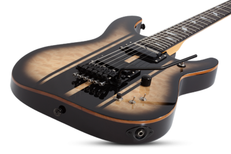 SCHECTER E-Gitarre, Signature DJ Ashba, Natural Black Burst