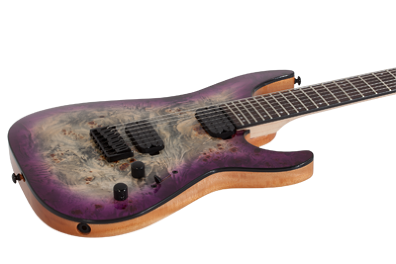 SCHECTER E-Gitarre, C-7 Pro, Aurora Burst