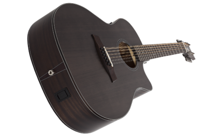 SCHECTER Westerngitarre, Orleans Studio 12, See-Thru Black Satin