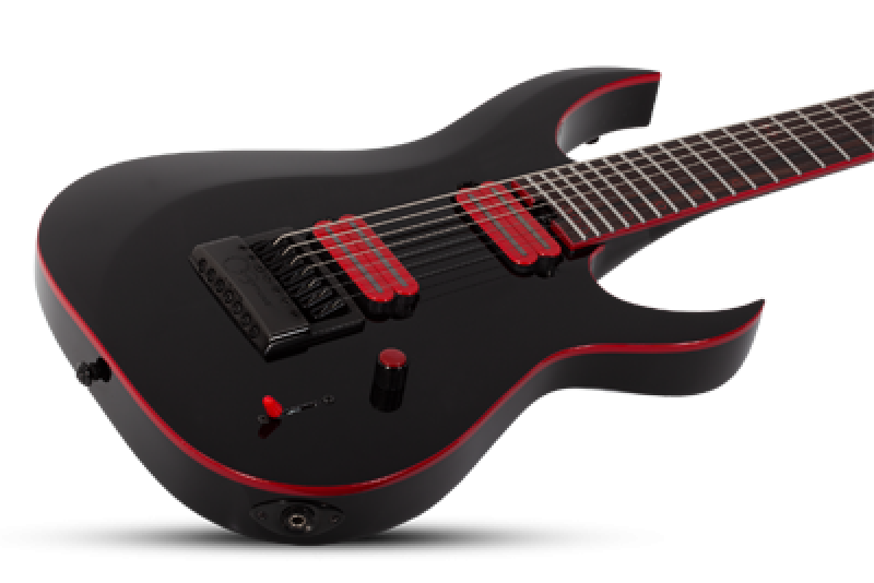 SCHECTER E-Gitarre, Sunset-7 Evertune, Red Dawn