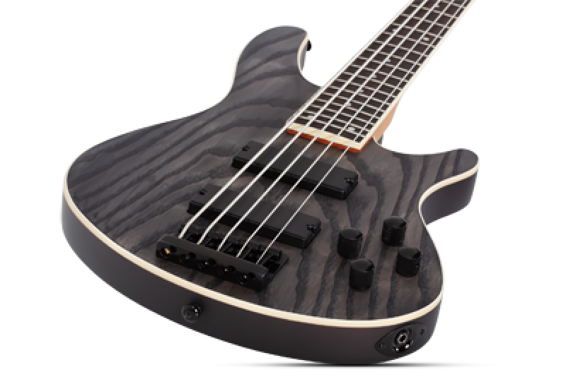 SCHECTER Bassgitarre, C-5 Standard, Charcoal Satin
