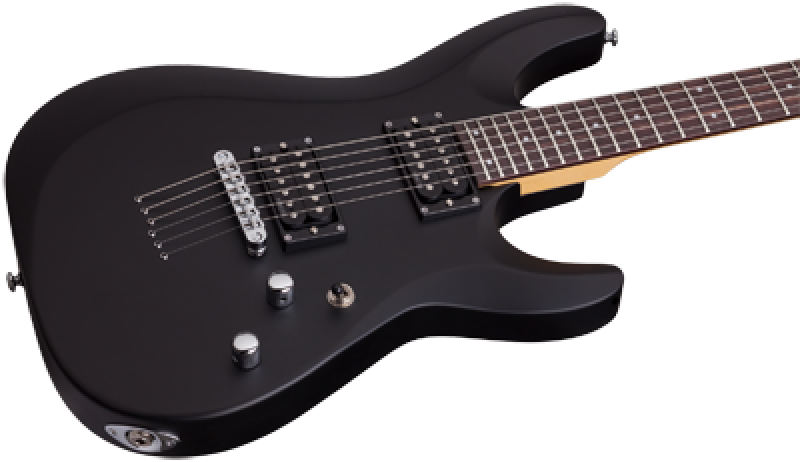 SCHECTER E-Gitarre, C-6 Deluxe, Satin Black