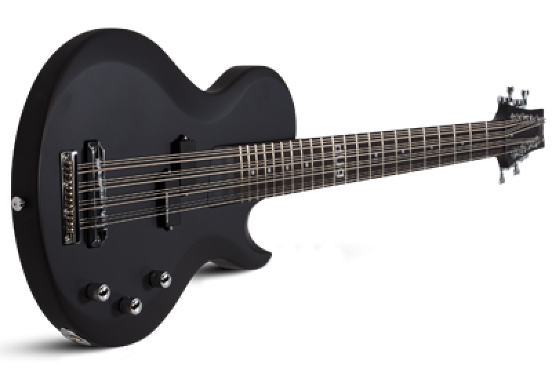 SCHECTER Bassgitarre, Signature, dUg Pinnick DP-12, Satin Black