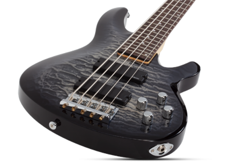 SCHECTER Bassgitarre, C-5 Plus, Charcoal Burst