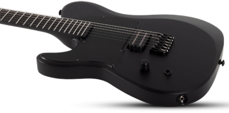 SCHECTER E-Gitarre, PT Black Ops, Satin Black Open Pore, Linkshänder