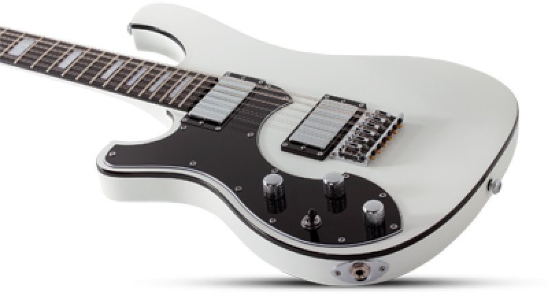 SCHECTER E-Gitarre, Stargazer-12, Gloss White, Linkshänder